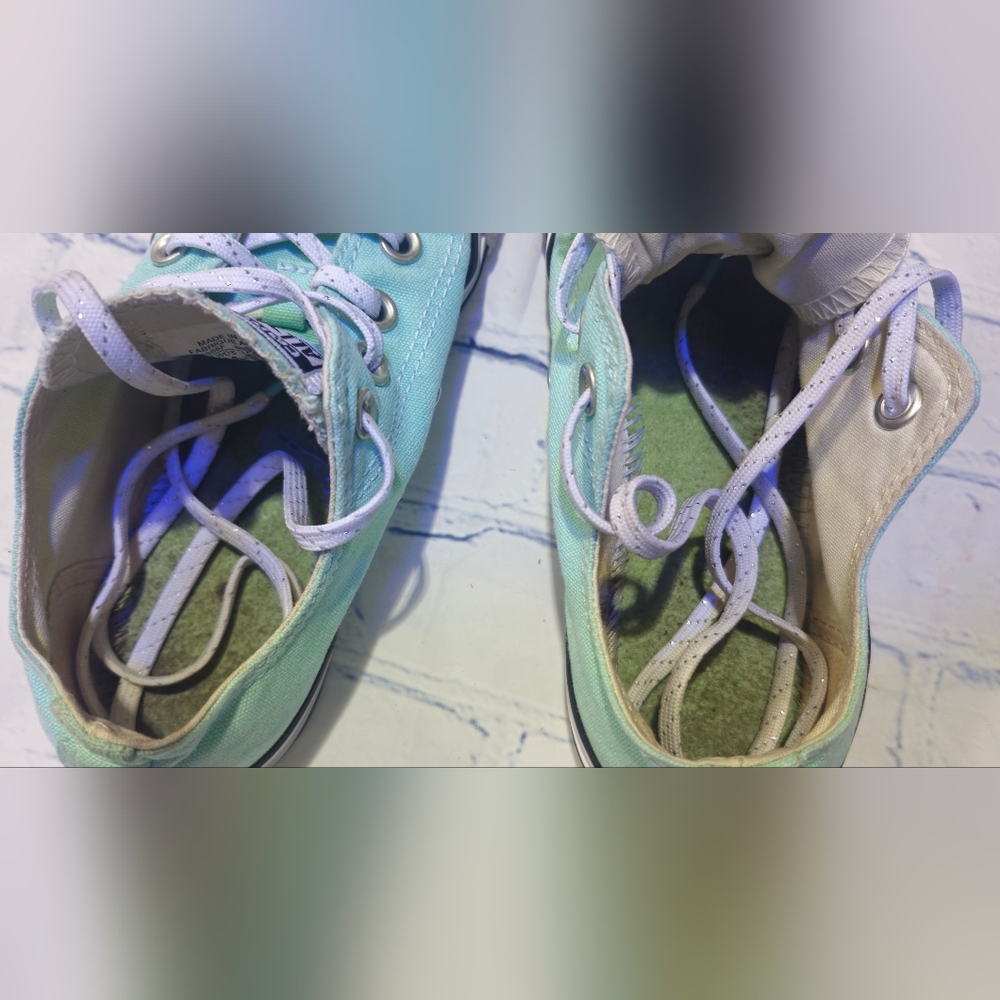 Converse Mint Green Sneakers Unisex Size MEN(3.5) WOMEN(5.5) image 7